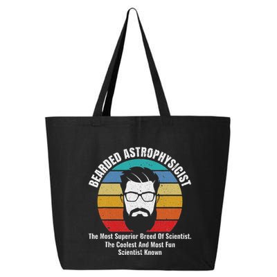 Bearded Astrophysicist Funny Astrophysics Definition 25L Jumbo Tote