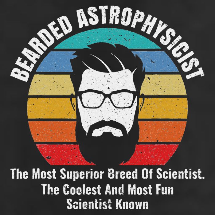 Bearded Astrophysicist Funny Astrophysics Definition 25L Jumbo Tote