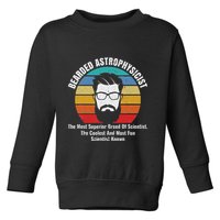 Bearded Astrophysicist Funny Astrophysics Definition Toddler Sweatshirt