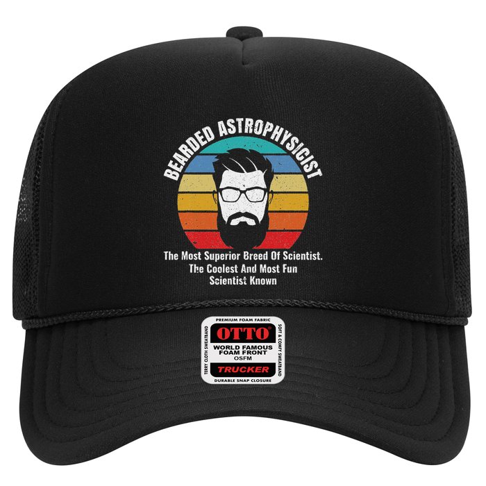 Bearded Astrophysicist Funny Astrophysics Definition Trucker Hat