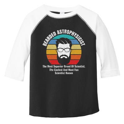 Bearded Astrophysicist Funny Astrophysics Definition Toddler Fine Jersey T-Shirt