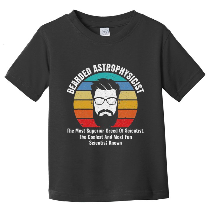 Bearded Astrophysicist Funny Astrophysics Definition Toddler T-Shirt