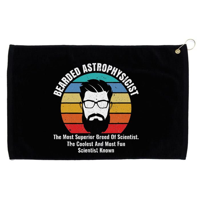 Bearded Astrophysicist Funny Astrophysics Definition Grommeted Golf Towel