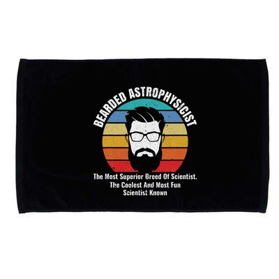 Bearded Astrophysicist Funny Astrophysics Definition Microfiber Hand Towel