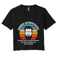 Bearded Astrophysicist Funny Astrophysics Definition Crop Top