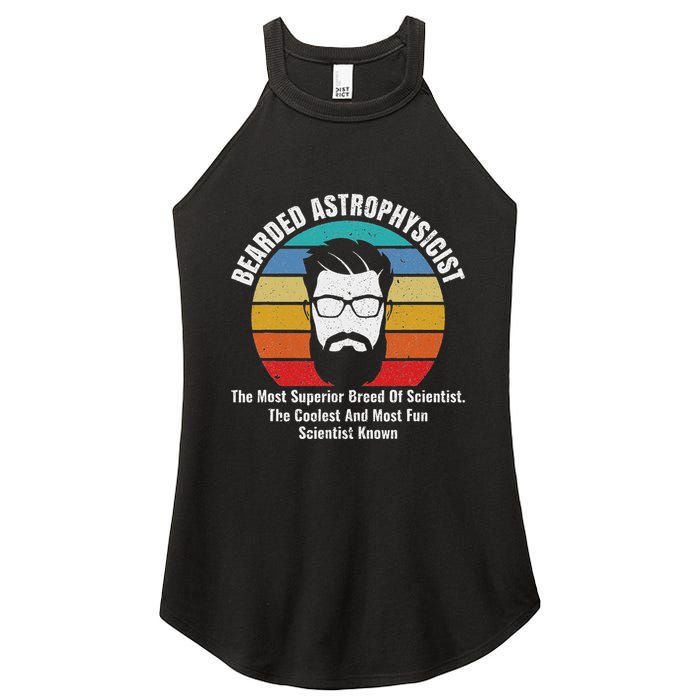 Bearded Astrophysicist Funny Astrophysics Definition Women's Perfect Tri Rocker Tank