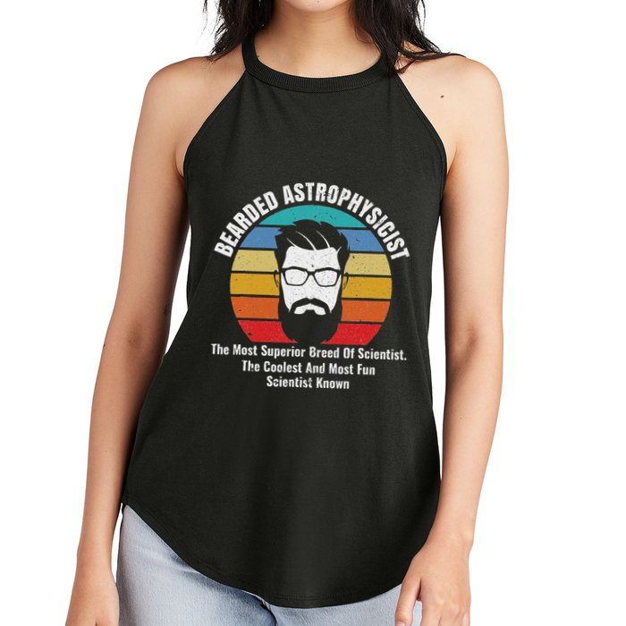 Bearded Astrophysicist Funny Astrophysics Definition Women's Perfect Tri Rocker Tank