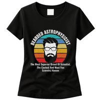 Bearded Astrophysicist Funny Astrophysics Definition Womens T-Shirt