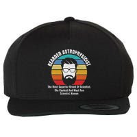 Bearded Astrophysicist Funny Astrophysics Definition Wool Snapback Cap