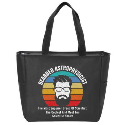Bearded Astrophysicist Funny Astrophysics Definition Zip Tote Bag