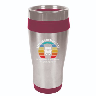 Bearded Astrophysicist Funny Astrophysics Definition 16oz Travel Tumbler