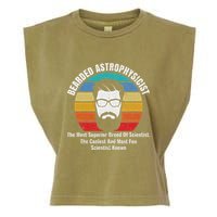 Bearded Astrophysicist Funny Astrophysics Definition Garment-Dyed Women's Muscle Tee