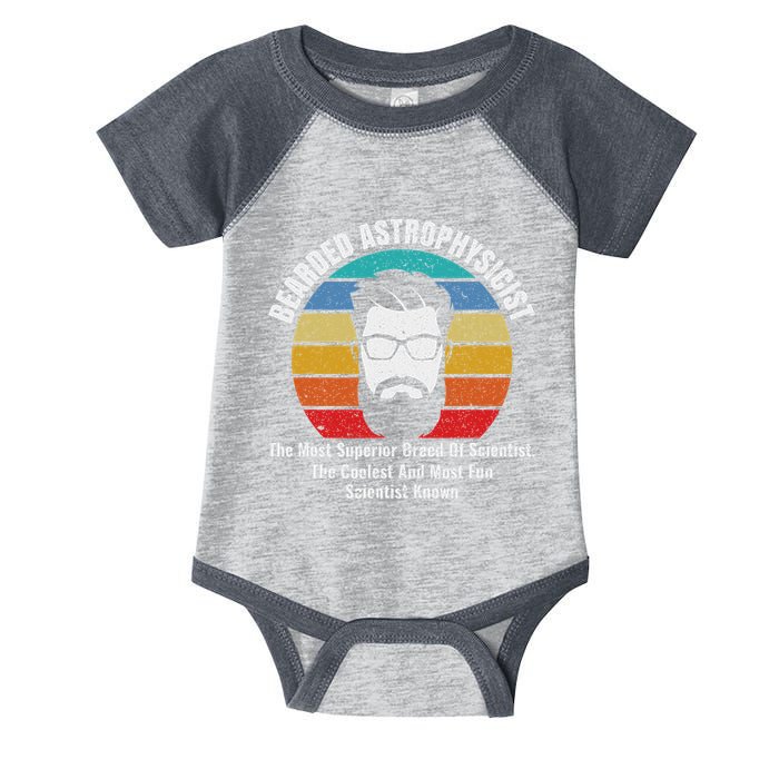 Bearded Astrophysicist Funny Astrophysics Definition Infant Baby Jersey Bodysuit