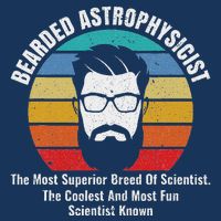 Bearded Astrophysicist Funny Astrophysics Definition Infant Baby Jersey Bodysuit