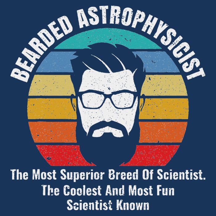 Bearded Astrophysicist Funny Astrophysics Definition Infant Baby Jersey Bodysuit
