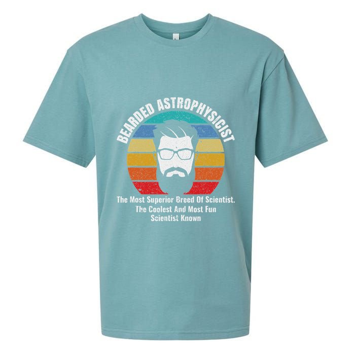 Bearded Astrophysicist Funny Astrophysics Definition Sueded Cloud Jersey T-Shirt