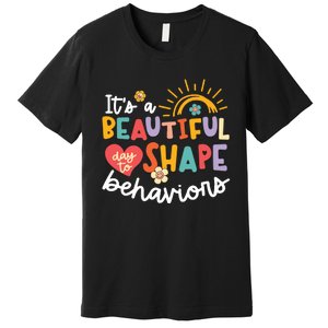 Behavior Analyst Funny Its A Beautiful Day To Shape Behaviors Premium T-Shirt