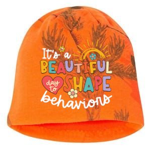 Behavior Analyst Funny Its A Beautiful Day To Shape Behaviors Kati - Camo Knit Beanie