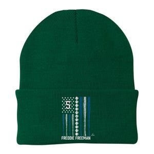 Baseball American Flag Freddie Los Angeles Baseball Knit Cap Winter Beanie