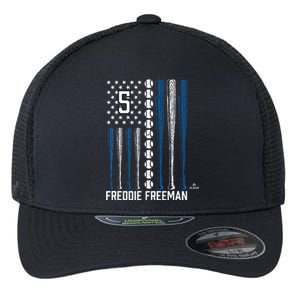 Baseball American Flag Freddie Los Angeles Baseball Flexfit Unipanel Trucker Cap