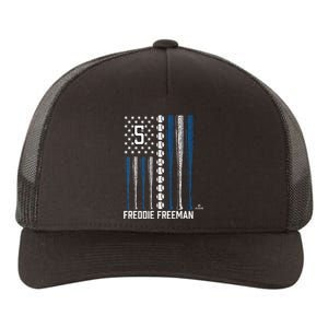 Baseball American Flag Freddie Los Angeles Baseball Yupoong Adult 5-Panel Trucker Hat