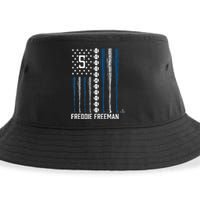 Baseball American Flag Freddie Los Angeles Baseball Sustainable Bucket Hat