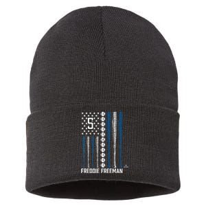 Baseball American Flag Freddie Los Angeles Baseball Sustainable Knit Beanie