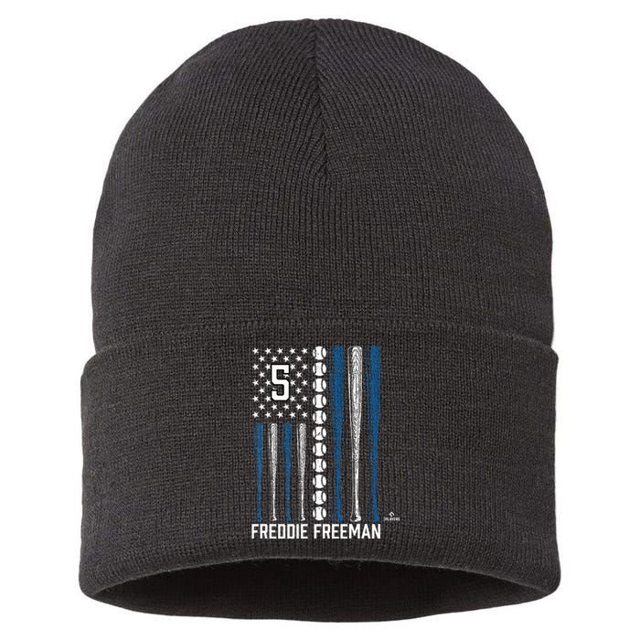 Baseball American Flag Freddie Los Angeles Baseball Sustainable Knit Beanie