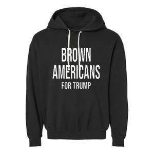 Brown Americans For Trump Garment-Dyed Fleece Hoodie