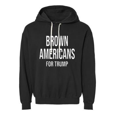 Brown Americans For Trump Garment-Dyed Fleece Hoodie