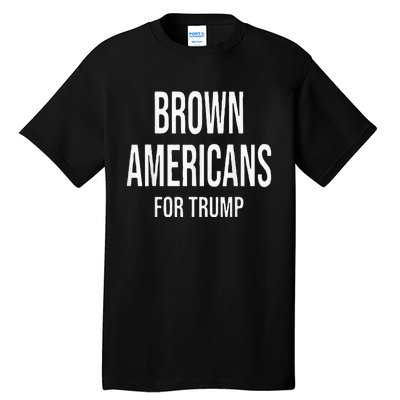 Brown Americans For Trump Tall T-Shirt