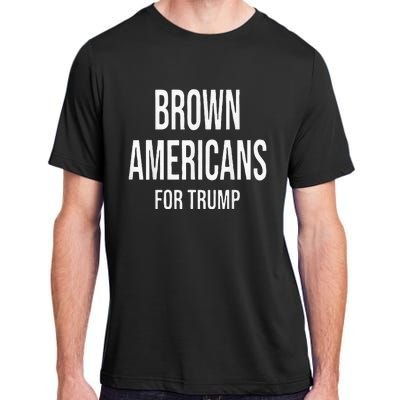 Brown Americans For Trump Adult ChromaSoft Performance T-Shirt