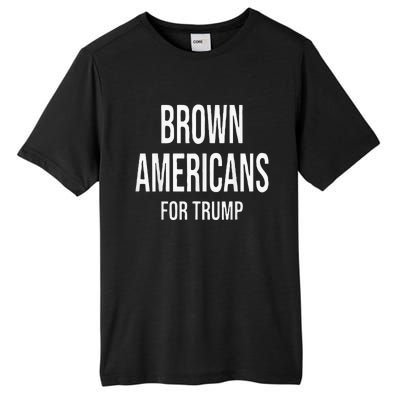 Brown Americans For Trump Tall Fusion ChromaSoft Performance T-Shirt