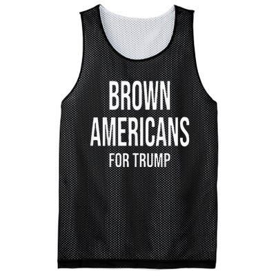 Brown Americans For Trump Mesh Reversible Basketball Jersey Tank