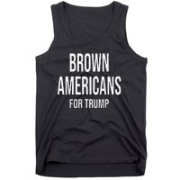 Brown Americans For Trump Tank Top