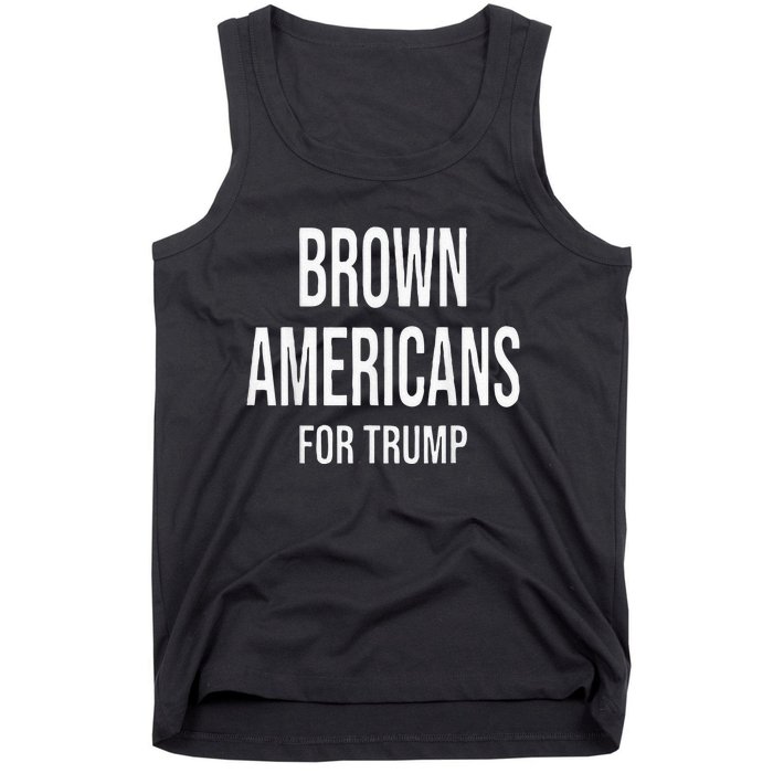 Brown Americans For Trump Tank Top