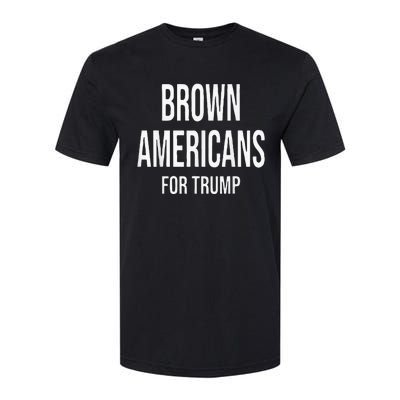 Brown Americans For Trump Softstyle CVC T-Shirt