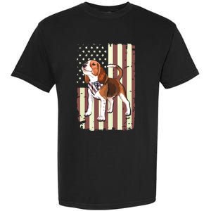 Beagle American Flag Bandana Patriotic 4th Of July T Garment-Dyed Heavyweight T-Shirt