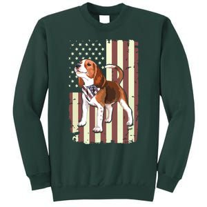 Beagle American Flag Bandana Patriotic 4th Of July T Sweatshirt