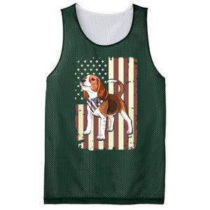 Beagle American Flag Bandana Patriotic 4th Of July T Mesh Reversible Basketball Jersey Tank