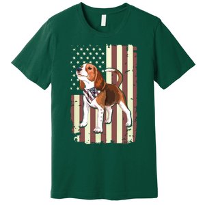 Beagle American Flag Bandana Patriotic 4th Of July T Premium T-Shirt