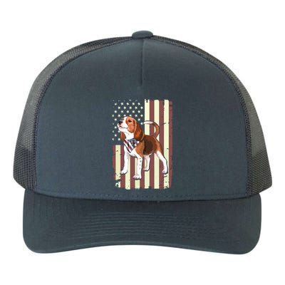 Beagle American Flag Bandana Patriotic 4th Of July T Yupoong Adult 5-Panel Trucker Hat