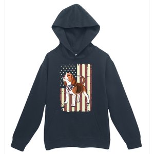 Beagle American Flag Bandana Patriotic 4th Of July T Urban Pullover Hoodie