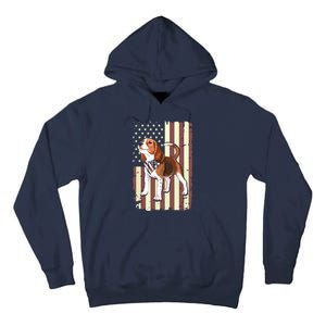 Beagle American Flag Bandana Patriotic 4th Of July T Tall Hoodie