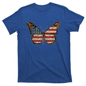 Butterfly American Flag Usa 4th Of July Butterfly Entomology Gift T-Shirt