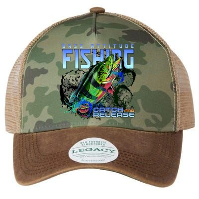 Bass Attitude Fishing Catch And Release Legacy Tie Dye Trucker Hat