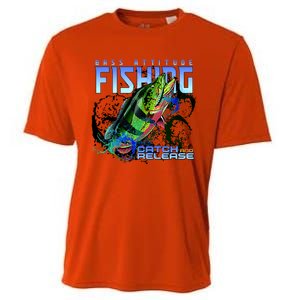 Bass Attitude Fishing Catch And Release Cooling Performance Crew T-Shirt