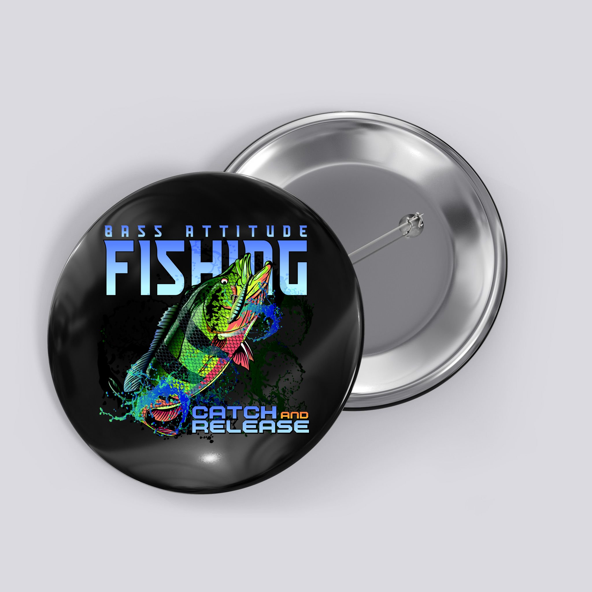 Bass Attitude Fishing Catch And Release Button