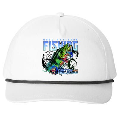 Bass Attitude Fishing Catch And Release Snapback Five-Panel Rope Hat