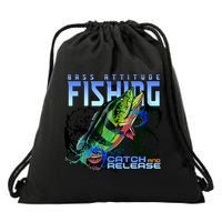 Bass Attitude Fishing Catch And Release Drawstring Bag